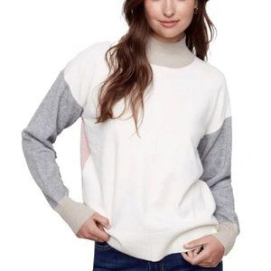 Charlie B Colorblock Mockneck Sweater